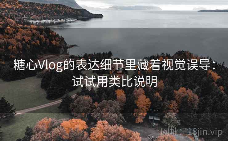 糖心Vlog的表达细节里藏着视觉误导：试试用类比说明  第1张